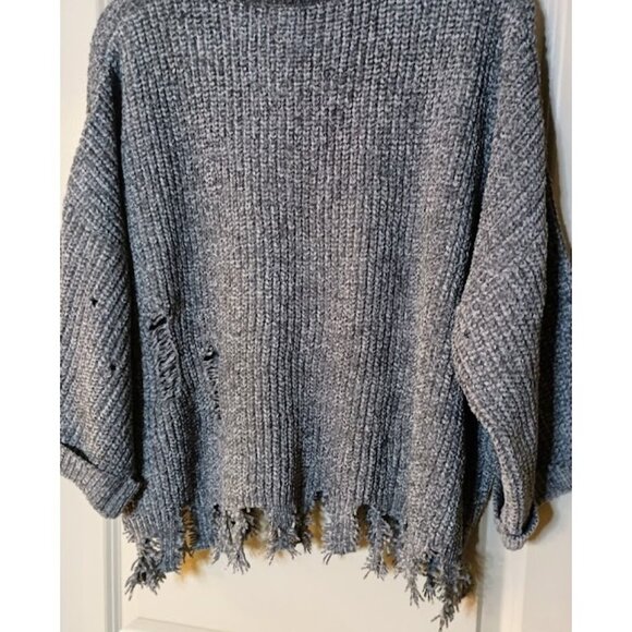 SUPER SOFT Oversized Distressed Sweater (NWOT) - Picture 3 of 4